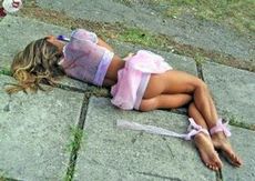 Drunk girl.